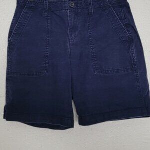Navy Blue Girlfriend Chino Shorts